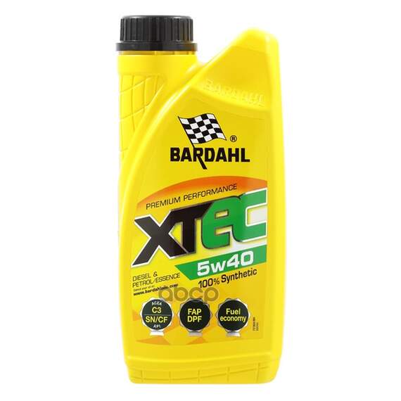 Купить МАСЛО МОТОРНОЕ СИНТЕТИЧЕСКОЕ BARDAHL XTEC 5W-40 1Л 36341