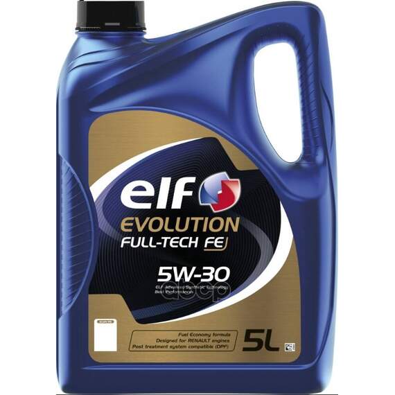 Купить МАСЛО МОТОРНОЕ ELF EVOLUTION FULLTECH FE 5W-30 СИНТЕТИЧЕСКОЕ 5 Л 194908