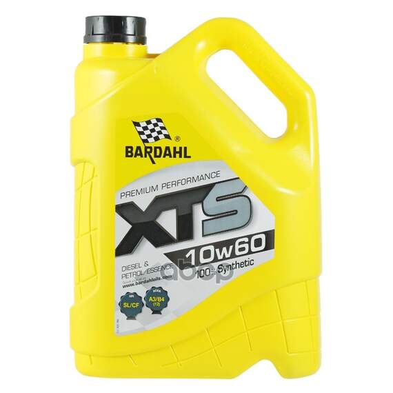 Купить МАСЛО МОТОРНОЕ BARDAHL XTS 10W60 A3/B4 СИНТЕТИЧЕСКОЕ 5 Л 36253