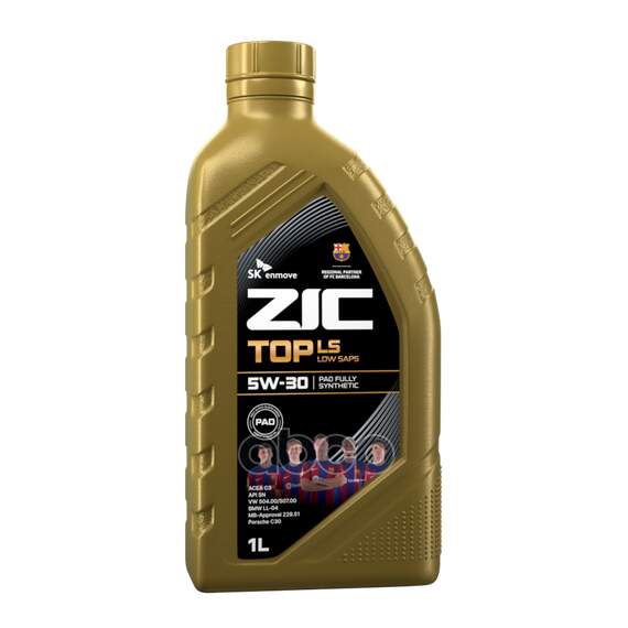 Купить МАСЛО МОТОРНОЕ ZIC TOP LS 5W-30 СИНТЕТИЧЕСКОЕ 1 Л 132612