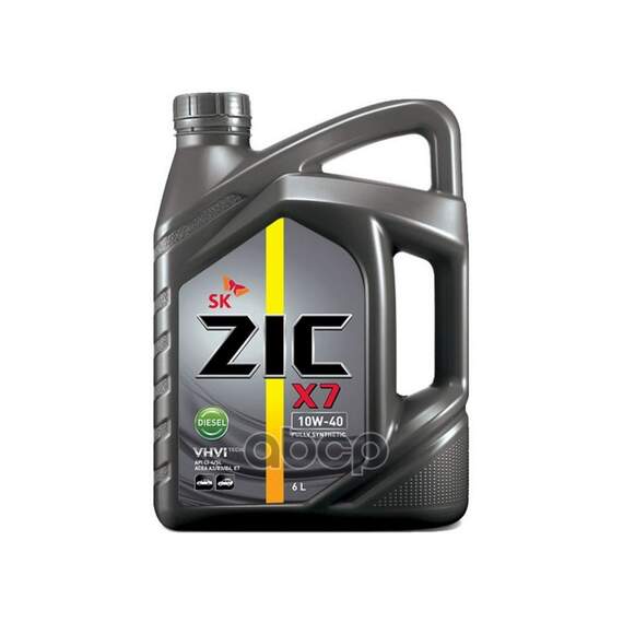 Купить МАСЛО МОТОРНОЕ ZIC X7 DIESEL 10W-40 СИНТЕТИЧЕСКОЕ 6 Л 172607