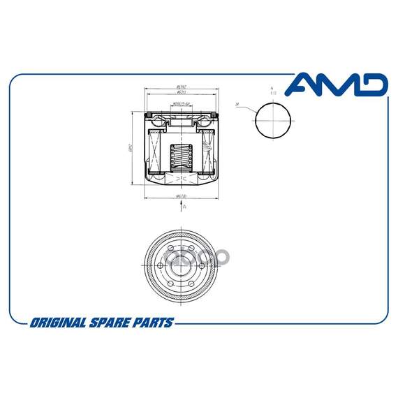 Купить ФИЛЬТР МАСЛЯНЫЙ AMDFL716