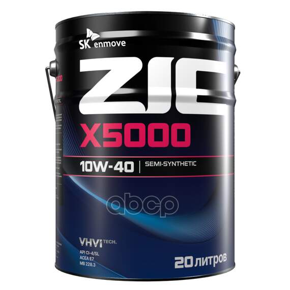 Купить МАСЛО МОТОРНОЕ ZIC X5000 10W-40 ПОЛУСИНТЕТИЧЕСКОЕ 20 Л 192658