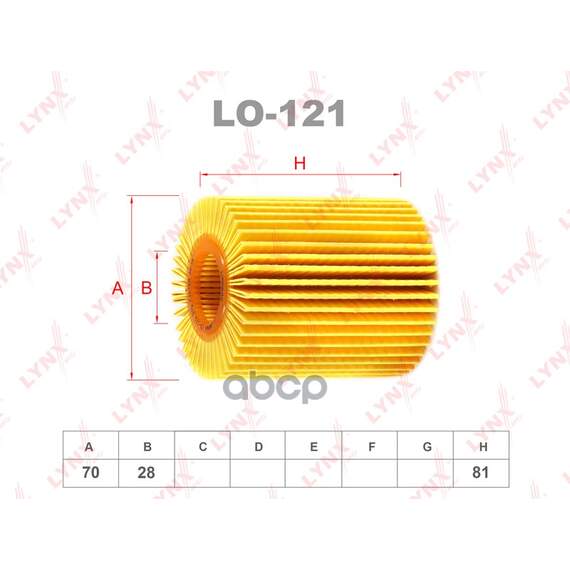 Купить ФИЛЬТР МАСЛЯНЫЙ ПОДХОДИТ ДЛЯ TOYOTA AURIS 2.0D 07/AVENSIS 2.0D-2.2D 05/RAV 4 2.2D 08, LEXUS LS/GS460 06 LO-121