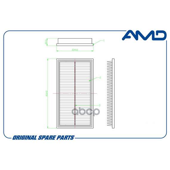Купить ФИЛЬТР ВОЗДУШНЫЙ A6510900051/AMD.FA477 AMD