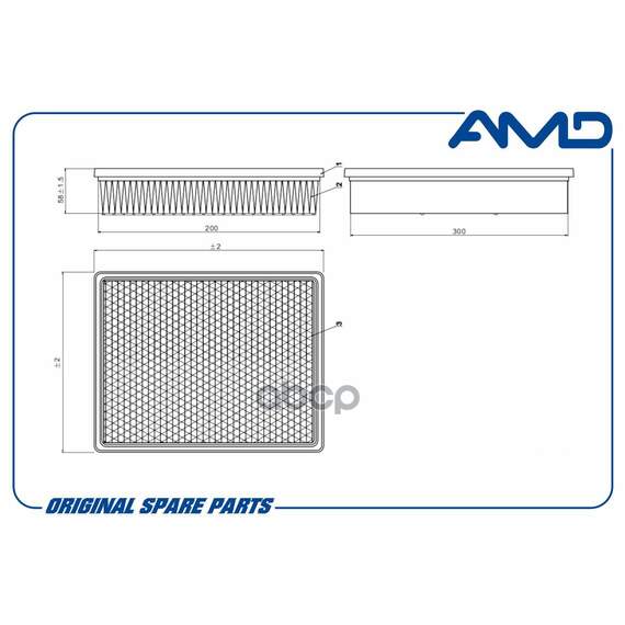 Купить ФИЛЬТР ВОЗДУШНЫЙ 22845992/AMD.FA464 AMD