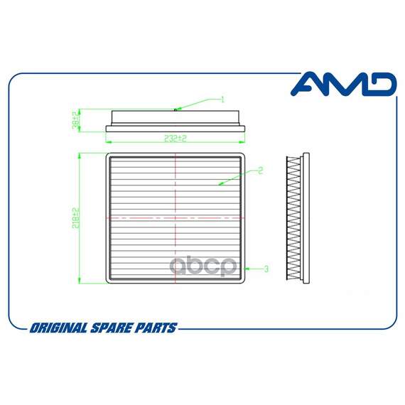 Купить ФИЛЬТР ВОЗДУШНЫЙ 16546-AA150 AMD.FA341