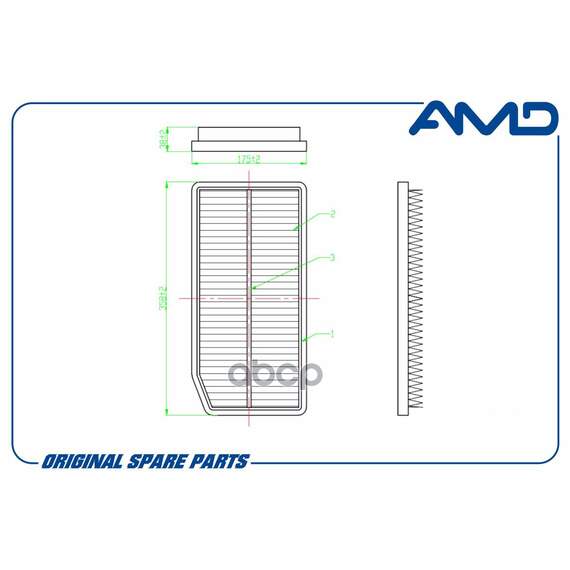 Купить ФИЛЬТР ВОЗДУШНЫЙ A2640940100/AMD.FA444 AMD