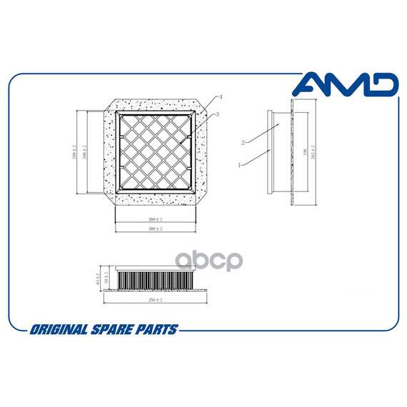 Купить ФИЛЬТР ВОЗДУШНЫЙ 0835058/AMD.FA761 AMD