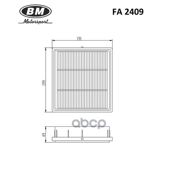 Купить ФИЛЬТР ВОЗДУШНЫЙ FA2409
