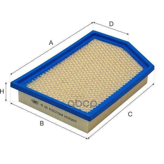 Купить ФИЛЬТР ВОЗДУШНЫЙ AG955