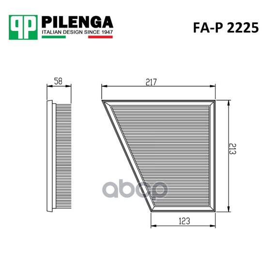Купить ФИЛЬТР ВОЗДУШНЫЙ VW POLO,SKODA FABIA 1.2 07- FA-P2225