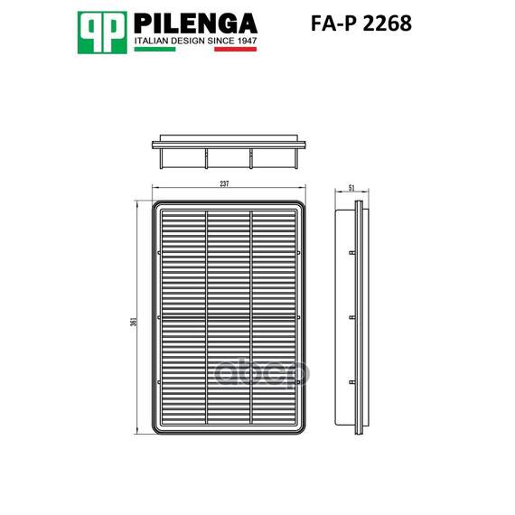 Купить ФИЛЬТР ВОЗДУШНЫЙ MITSUBISHI PAJERO III, IV FA-P2268