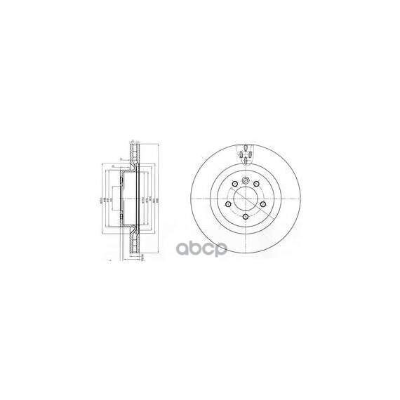 Купить ДИСК ТОРМОЗНОЙ (1ШТ В УП) LAND ROVER DISCOVERY IV (L319), RANGE ROVER SPORT I (L320) BG9007C