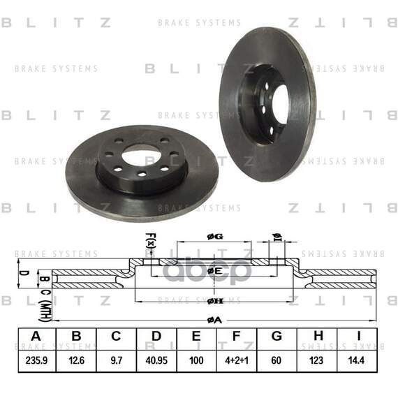 Купить ДИСК ТОРМОЗНОЙ ПЕРЕДНИЙ OPEL CORSA/ASCONA/ASTRA/KADETT/VECTRA 79- BS0103