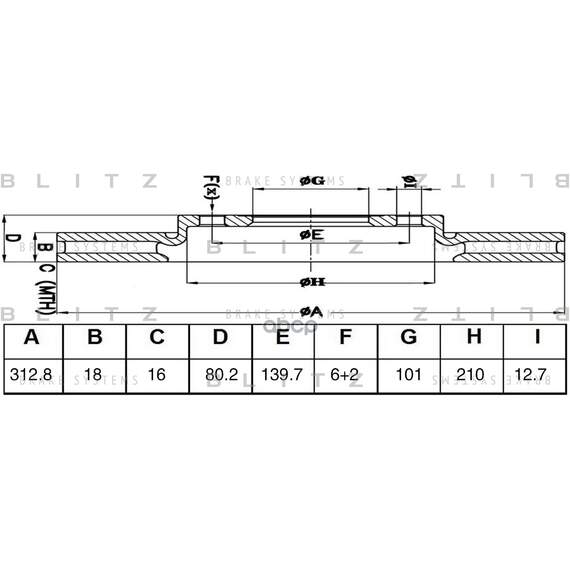 Купить ДИСК ТОРМОЗНОЙ ЗАДНИЙ ВЕНТИЛИРУЕМЫЙ GREAT WALL SAFE 02- BS0474
