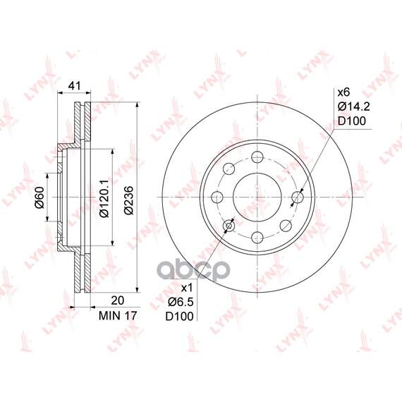 Купить ДИСК ТОРМОЗНОЙ ПЕРЕДНИЙ (236X20) ПОДХОДИТ ДЛЯ OPEL ASTRA F 1.4-1.7D 91-98 / CORSA A/B 1.2-1.7D 00 / VECTRA A 1.4-1.6 95, CHEVROLET LANOS 1.4-1.5 05, DAEWOO NEXIA 1.5 95 / LANOS 1.3-1.5 BN-1120