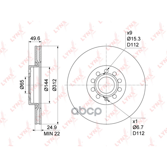 Купить ДИСК ТОРМОЗНОЙ ПЕРЕДНИЙ (312X25) ПОДХОДИТ ДЛЯ AUDI A3(8P/V) 1.2T-3.2 03 / Q3 1.4T-2.0D 11, SKODA OCTAVIA(1Z/5E) 1.2T-2.0D 04 / SUPERB(3U-V) 1.4T-2.8 03 / YETI 1.2T-2.0D 09, VW CADDY I BN-1202