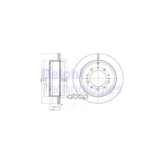 Купить ДИСК ТОРМОЗНОЙ ЗАДНИЙ TOYOTA LAND CRUISER 200 (345ММ) BG4275