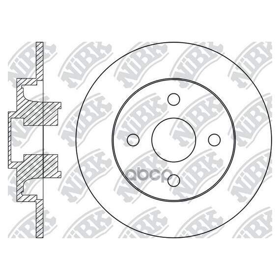 Купить ДИСК ТОРМОЗНОЙ CITROEN C4 1.4-2.0 04-/PEUGEOT 307 1.4-2.0 00- RN1744H
