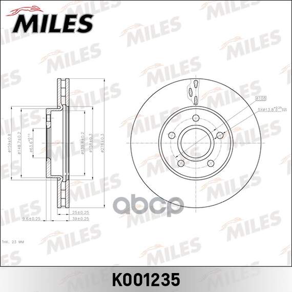 Купить ДИСК ТОРМОЗНОЙ ПЕРЕДНИЙ D278ММ. FORD FOCUS II/III/C-MAX 03-/ VOLVO S40 04- (TRW DF6138) K001235