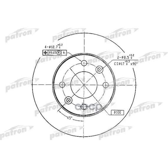 Купить ТОРМОЗНОЙ ДИСК PBD1016 (DF1016)