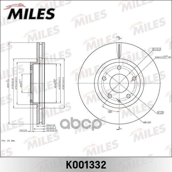 Купить ДИСК ТОРМОЗНОЙ ПЕРЕДНИЙ MAZDA 6 /CX-5 (TRW DF8052) K001332