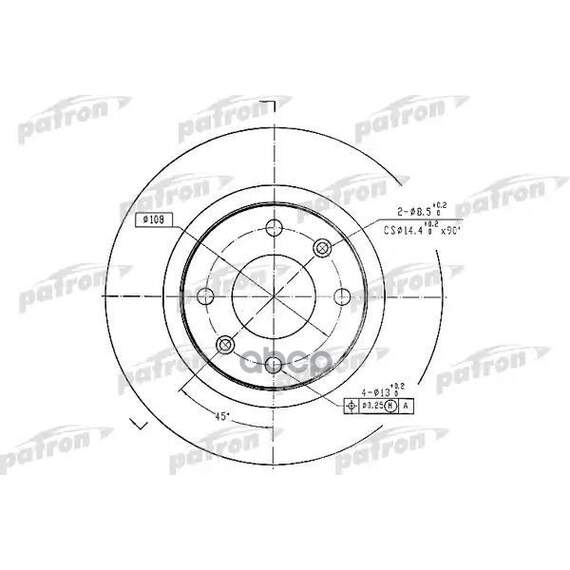Купить ТОРМОЗНОЙ ДИСК PBD1220 (DF1220)