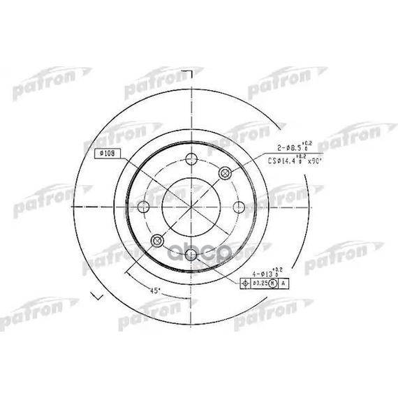 Купить ТОРМОЗНОЙ ДИСК PBD1220 (DF1220)