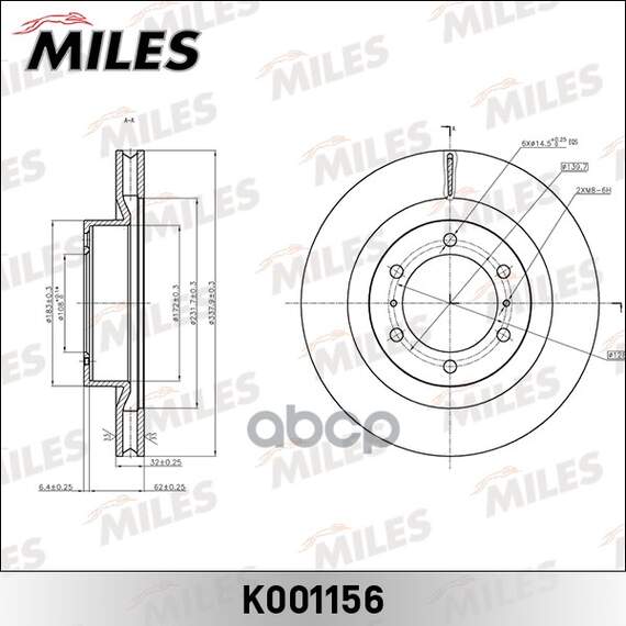 Купить ДИСК ТОРМОЗНОЙ ПЕРЕДНИЙ TOYOTA LAND CRUISER PRADO (J150) 10- (TRW DF7880) K001156