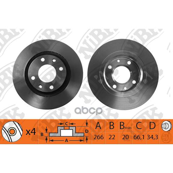 Купить ДИСК ТОРМОЗНОЙ ПЕРЕДНИЕ CITROEN C3/C4/C5 03/BERLINGO 96/PEUGEOT 206/307/PARTNER RN1152