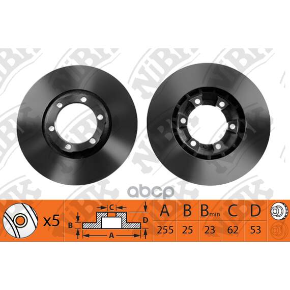 Купить ДИСК ТОРМОЗНОЙ TOYOTA PREVIA 2.4 90-00/DODGE CARAVAN 00- RN1532