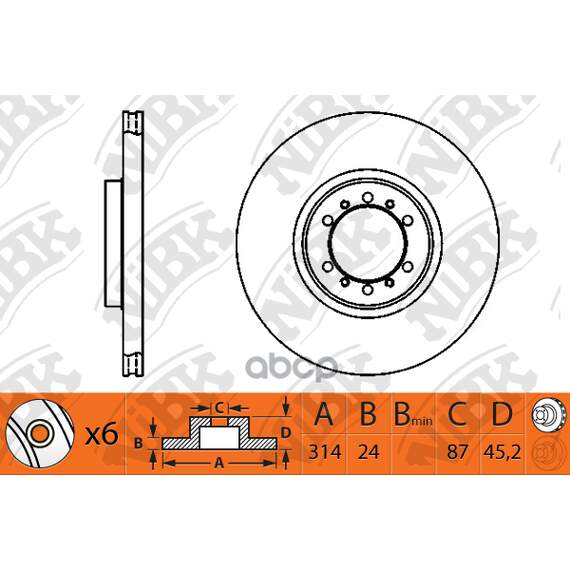 Купить ДИСК ТОРМОЗНОЙ MITSUBISHI PAJERO 2.5-3.0 90-00/PAJERO SPORT 2.5-3.0 98- ПЕРЕДНИЙ RN1217