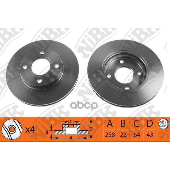 Купить ДИСК ТОРМОЗНОЙ ПЕРЕДНИЙ FORD FOCUS 9805/FUSION 1.4/1.6 01 RN1109