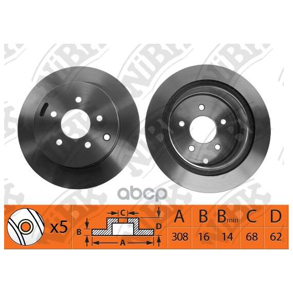 Купить ДИСК ТОРМОЗНОЙ INFINITI EX/G/QX50 06-/NISSAN 350Z 02- RN22001