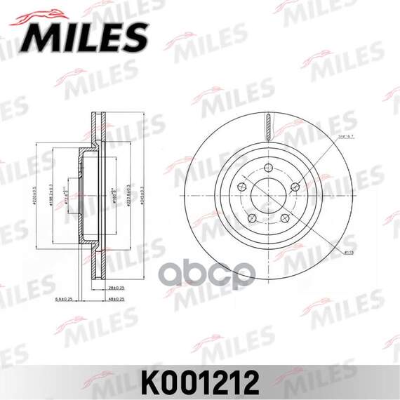 Купить ДИСК ТОРМОЗНОЙ ПЕРЕДНИЙ D345ММ. CHRYSLER 300C 04- (TRW DF6244S) K001212