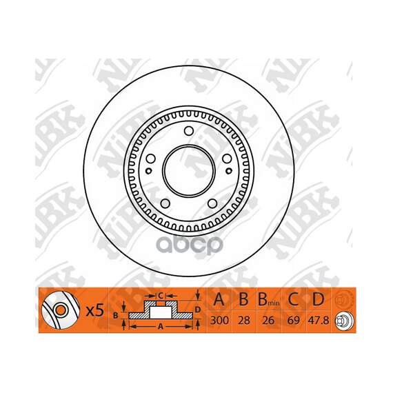 Купить ДИСК ТОРМОЗНОЙ KIA SPORTAGE ПЕРЕДНИЙ D300ММ RN1348