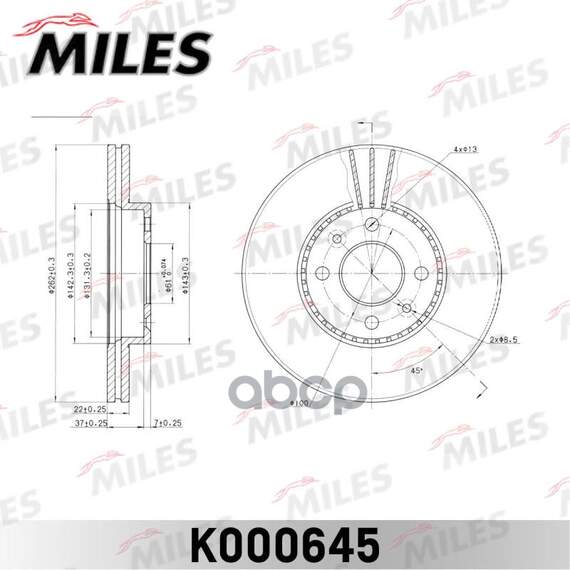 Купить ДИСК ТОРМОЗНОЙ ПЕРЕДНИЙ RENAULT LAGUNA 1.8-2.2 93-01/MEGANE 1.8-2.2 96-01 (TRW DF1032) K000645