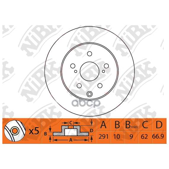 Купить ДИСК ТОРМОЗНОЙ ЗАДНИЙ MARK/CHASER/CRESSIDA/CRESTA RN1487