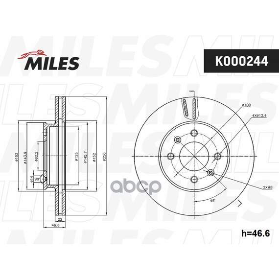 Купить ДИСК ТОРМОЗНОЙ ПЕРЕДНИЙ HYUNDAI ACCENT 05-/I20 08-/KIA RIO II 05- (TRW DF4839) K000244