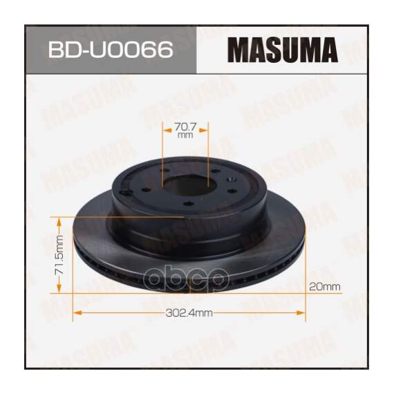 Купить ДИСК ТОРМОЗНОЙ MASUMA REAR CHEVROLET CAPTIVA, OPEL ANTARA [УП.2] BDU0066
