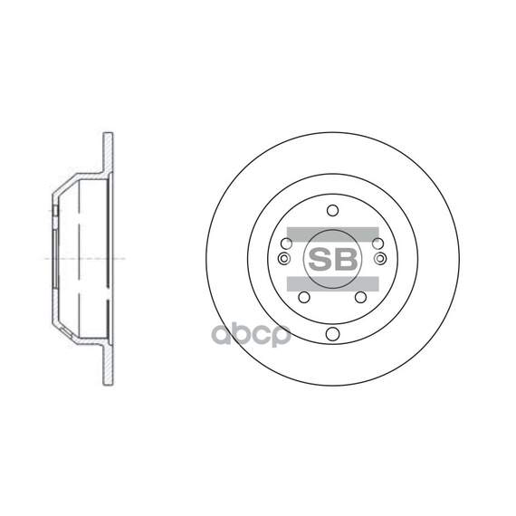 Купить ДИСК ТОРМОЗНОЙ KIA SORENTO, HYUNDAI SANTA FE 2.4/2.0CRDI-2.2CRDI 09 SD1072