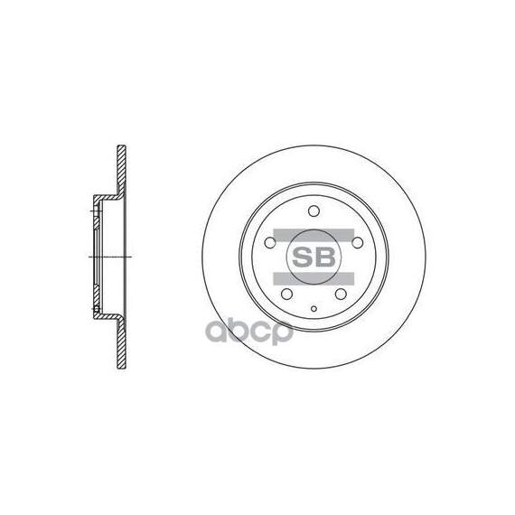 Купить ДИСК ТОРМОЗНОЙ ЗАДНИЙ MAZDA 6 (GJ) 13- SD4423