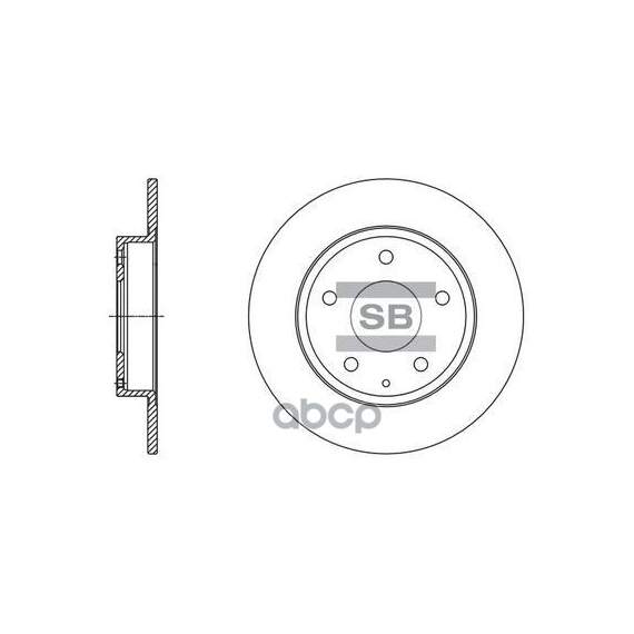 Купить ДИСК ТОРМОЗНОЙ ПЕРЕДНИЙ MAZDA 3 (BM) 13- SD4422