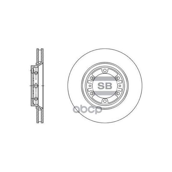 Купить ДИСК ТОРМОЗНОЙ ПЕРЕДНИЙ HYUNDAI STAREX 97-01 SD1137