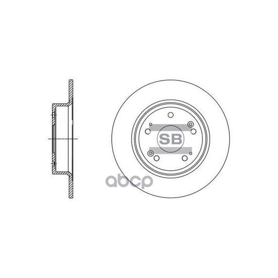 Купить ДИСК ТОРМОЗНОЙ ЗАДНИЙ HONDA ACCORD VIII 08- SD4111
