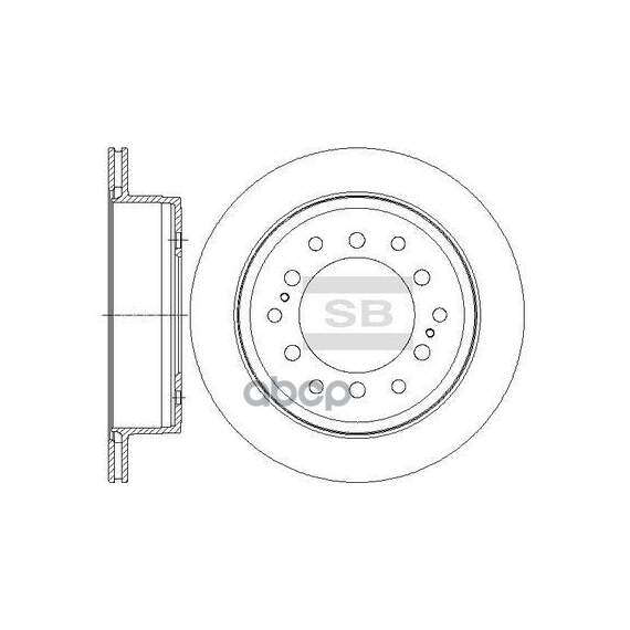 Купить ДИСК ТОРМОЗНОЙ LEXUS GX, TOYOTA LAND CRUISER PRADO 2.7-4.6I/D-4D 09 SD4027