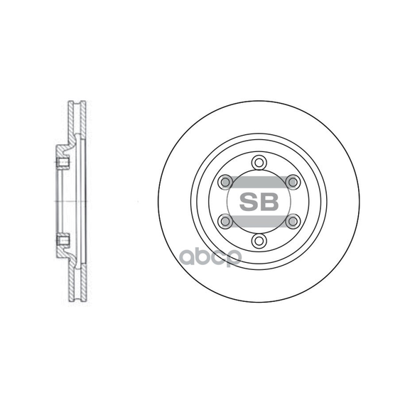 Купить ДИСК ТОРМОЗНОЙ SSANGYONG KORANDO 96-/MUSSO 96-/REXTON 2.9D 02- ПЕРЕДНИЙ SD3015