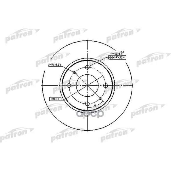 Купить ДИСК ТОРМОЗНОЙ ПЕРЕДН PBD4054