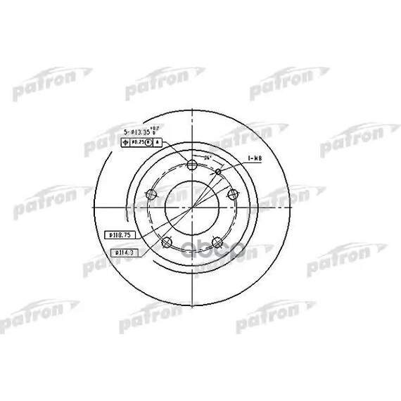 Купить ТОРМОЗНОЙ ДИСК PBD2705 (DF2705)